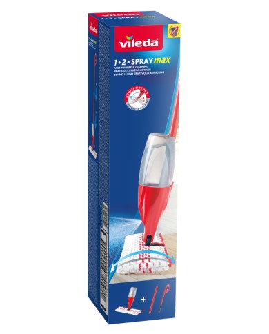 VILEDA mop 1-2 SPRAY MAX BOX - Efektywne sprzątanie w domu VILEDA mop 1-2 SPRAY MAX BOX - Efektywne sprzątanie w domu