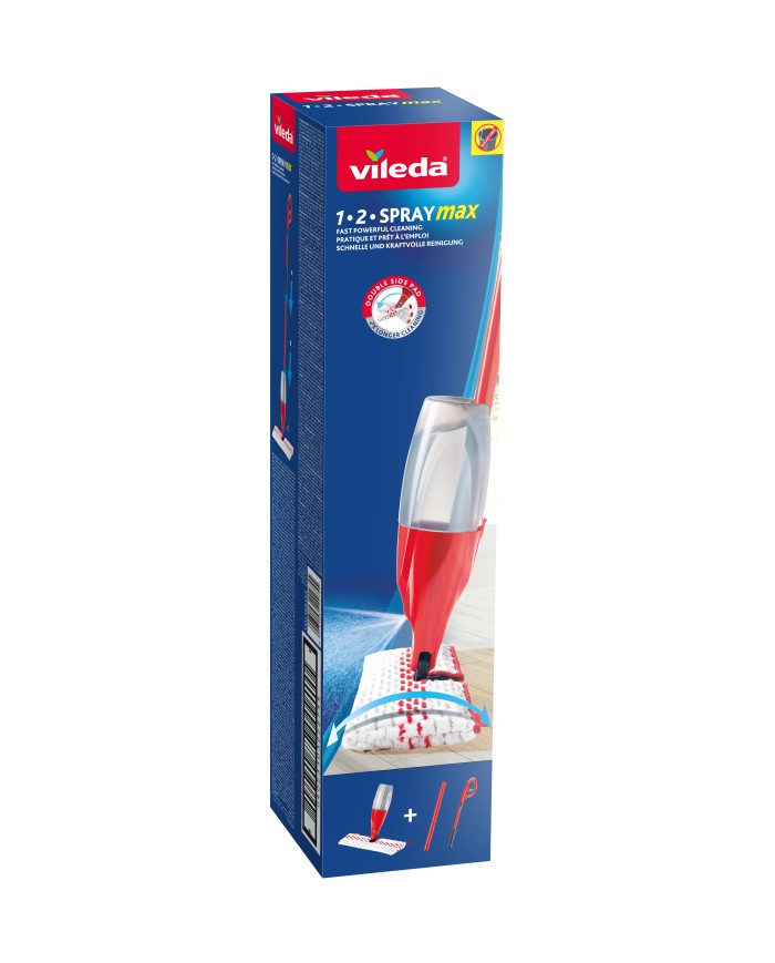 VILEDA mop 1-2 SPRAY MAX BOX - Efektywne sprzątanie w domu VILEDA mop 1-2 SPRAY MAX BOX - Efektywne sprzątanie w domu