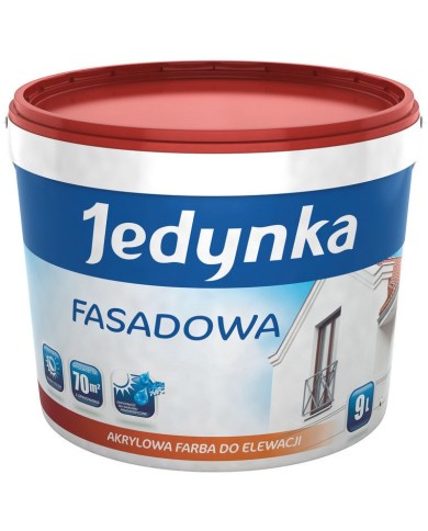 Jedynka Fasadowa 9L - Wysokiej Jakości Farba do Elewacji Jedynka Fasadowa 9L - Wysokiej Jakości Farba do Elewacji