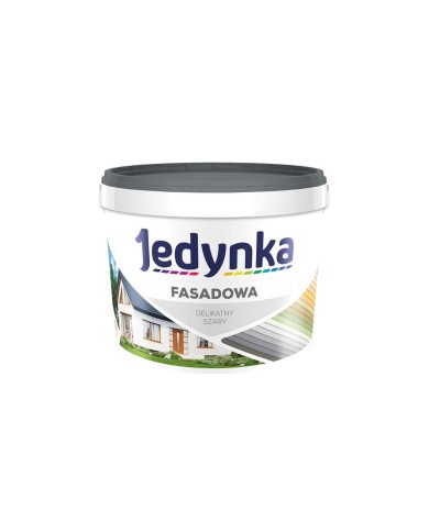 Jedynka Fasadowa Delikatny Szary 2,7L - Farba do Elewacji Jedynka Fasadowa Delikatny Szary 2,7L - Farba do Elewacji