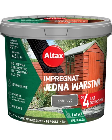 Jedna Warstwa 4Lata 4,5L Antracyt - Trwałość i Estetyka Jedna Warstwa 4Lata 4,5L Antracyt - Trwałość i Estetyka
