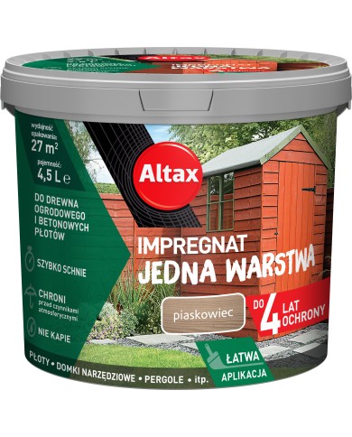 Jedna Warstwa 4Lata 4,5L Piaskowiec - Trwałość i Estetyka Jedna Warstwa 4Lata 4,5L Piaskowiec - Trwałość i Estetyka