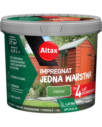 Jedna Warstwa 4Lata 4,5L Zielony - Trwałość i Jakość Jedna Warstwa 4Lata 4,5L Zielony - Trwałość i Jakość