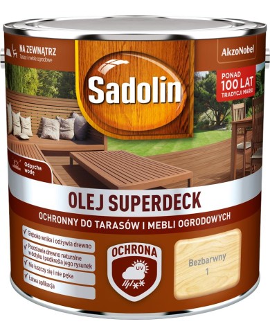 AKZO Sadolin Superdeck Bezbarwny 2,5L - Ochrona i Estetyka AKZO Sadolin Superdeck Bezbarwny 2,5L - Ochrona i Estetyka