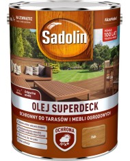 AKZO SADOLIN SUPERDECK Olej Dąb 5L - Najlepsza Ochrona Drewna