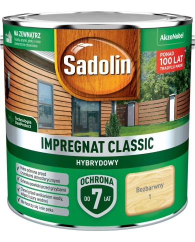 AKZO Sadolin Classic Hybrydowy Bezbarwny 2,5L - Wysoka Jakość AKZO Sadolin Classic Hybrydowy Bezbarwny 2,5L - Wysoka Jakość