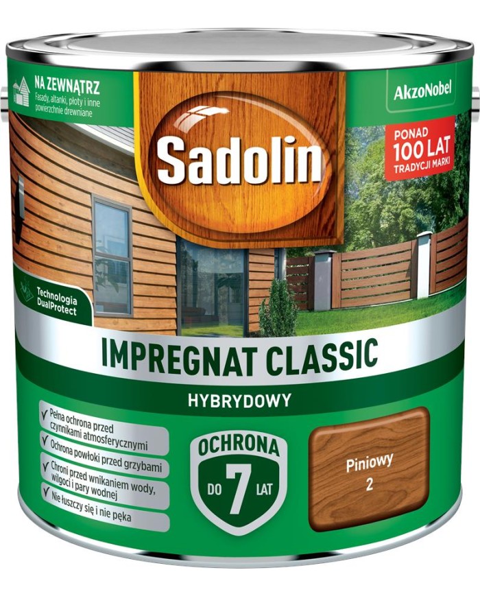 AKZO Sadolin Classic Hybrydowy Piniowy 2,5L - Wysoka Jakość
