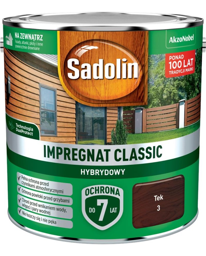 AKZO Sadolin Classic Hybrydowy Tek 2,5L - Wysoka Jakość i Trwałość