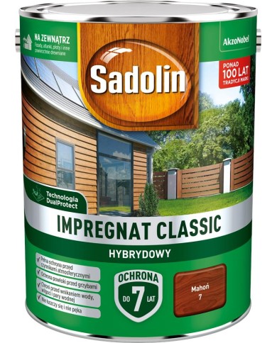 AKZO Sadolin Classic Hybrydowy Mahoń 4,5L - Wysoka Jakość AKZO Sadolin Classic Hybrydowy Mahoń 4,5L - Wysoka Jakość