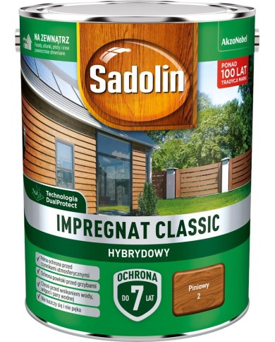 AKZO Sadolin Classic Hybrydowy Piniowy 4,5L - Wysoka Jakość AKZO Sadolin Classic Hybrydowy Piniowy 4,5L - Wysoka Jakość