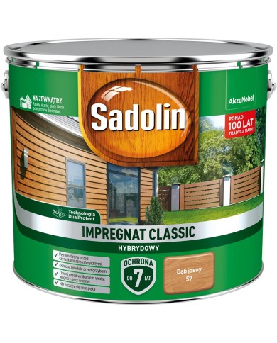 AKZO Sadolin Classic Hybrydowy Dąb Jasny 9L - Wysoka Jakość AKZO Sadolin Classic Hybrydowy Dąb Jasny 9L - Wysoka Jakość