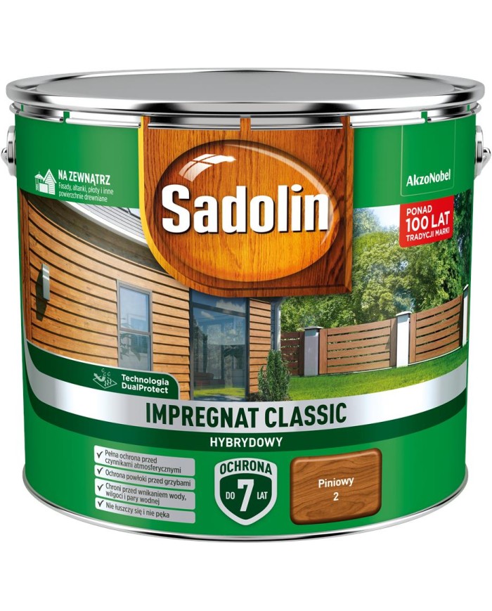 AKZO Sadolin Classic Hybrydowy Piniowy 9L - Wysoka Jakość i Trwałość
