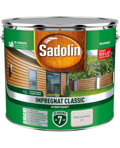 AKZO Sadolin Classic Hybrydowy Biały Krem 9L - Wysoka Jakość AKZO Sadolin Classic Hybrydowy Biały Krem 9L - Wysoka Jakość