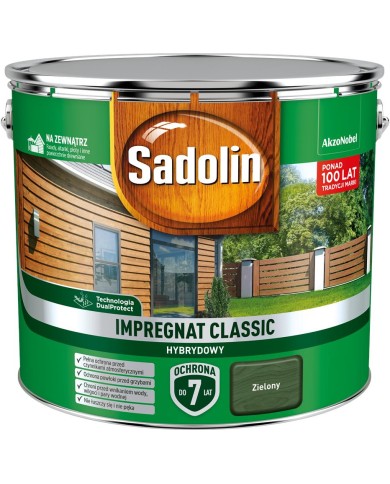 AKZO Sadolin Classic Hybrydowy Zielony 9L - Farba do wnętrz AKZO Sadolin Classic Hybrydowy Zielony 9L - Farba do wnętrz