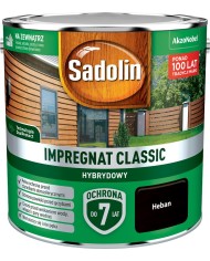 AKZO Sadolin Classic Hybrydowy Heban 2,5L - Farba do drewna AKZO Sadolin Classic Hybrydowy Heban 2,5L - Farba do drewna