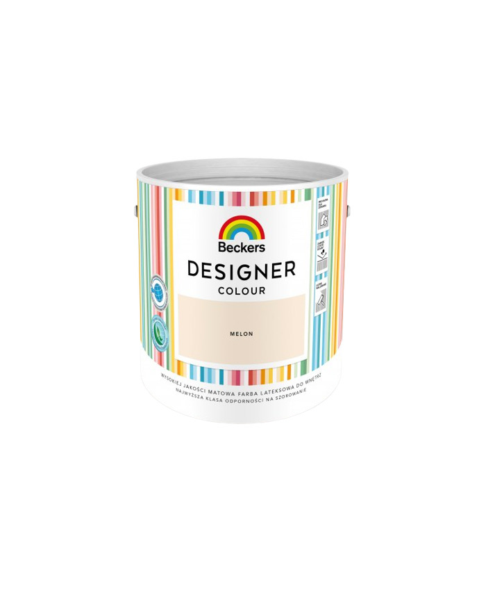 Designer Colour Melon 2,5L - Farba do wnętrz w atrakcyjnym kolorze Designer Colour Melon 2,5L - Farba do wnętrz w atrakcyjnym kolorze