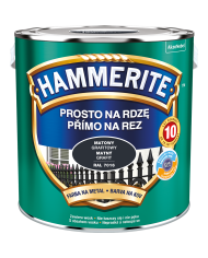 AKZO HAMMERITE Matowy Grafitowy 2,5L - Farba do Metalu AKZO HAMMERITE Matowy Grafitowy 2,5L - Farba do Metalu