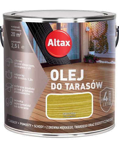Altax Olej do tarasu 2,5L - Naturalna ochrona drewna
