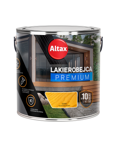 ALTAX Lakierobejca Premium 2,5L - Sosna | Najlepsza Ochrona Drewna ALTAX Lakierobejca Premium 2,5L - Sosna | Najlepsza Ochrona Drewna