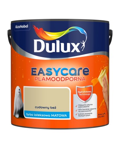 DULUX EASY CARE Cudowny Beż 2,5L - Farba do wnętrz DULUX EASY CARE Cudowny Beż 2,5L - Farba do wnętrz