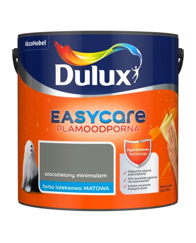 DULUX EASY CARE Szarozielony Minimalizm 2,5L - Farba do wnętrz DULUX EASY CARE Szarozielony Minimalizm 2,5L - Farba do wnętrz