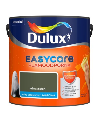 DULUX EASY CARE Leśna Zieleń 2,5L - Farba do wnętrz DULUX EASY CARE Leśna Zieleń 2,5L - Farba do wnętrz