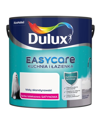 DULUX EASY CARE Biały Skandynawski 2,5L - Kuchnia i Łazienka DULUX EASY CARE Biały Skandynawski 2,5L - Kuchnia i Łazienka