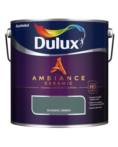 AKZO DULUX AMBIANCE CER Scandic Green 2,5L - Farba do wnętrz AKZO DULUX AMBIANCE CER Scandic Green 2,5L - Farba do wnętrz