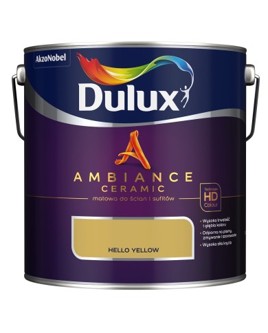 AKZO DULUX AMBIANCE CER Hello Yellow 2,5L - Farba do wnętrz AKZO DULUX AMBIANCE CER Hello Yellow 2,5L - Farba do wnętrz