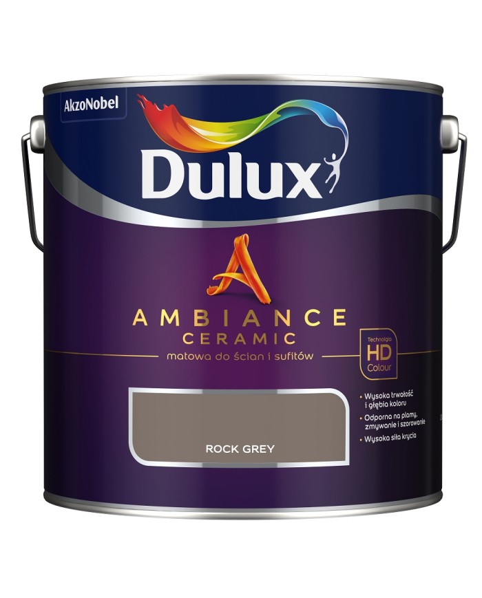 AKZO DULUX AMBIANCE CER Rock Grey 2,5L - Farba do wnętrz AKZO DULUX AMBIANCE CER Rock Grey 2,5L - Farba do wnętrz