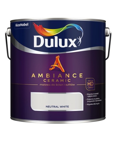 AKZO DULUX AMBIANCE CER Neutral White 2,5L - Farba do wnętrz AKZO DULUX AMBIANCE CER Neutral White 2,5L - Farba do wnętrz