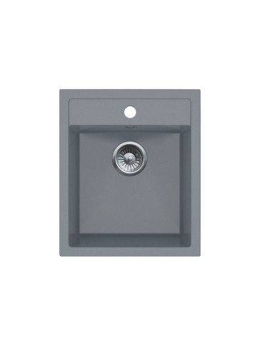 Zlew granitowy Bravo New 1-kom. 515x435x185 mm - Szary PSB Zlew granitowy Bravo New 1-kom. 515x435x185 mm - Szary PSB