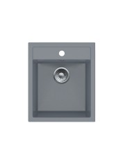 Zlew granitowy Bravo New 1-kom. 515x435x185 mm - Szary PSB Zlew granitowy Bravo New 1-kom. 515x435x185 mm - Szary PSB