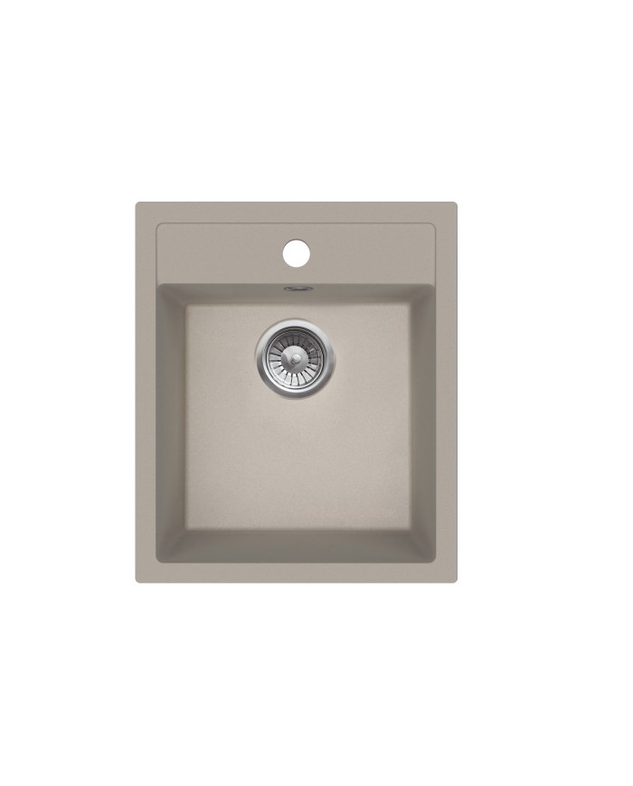 Zlew granitowy Bravo New 1-kom. 515x435x185 mm - Piasek
