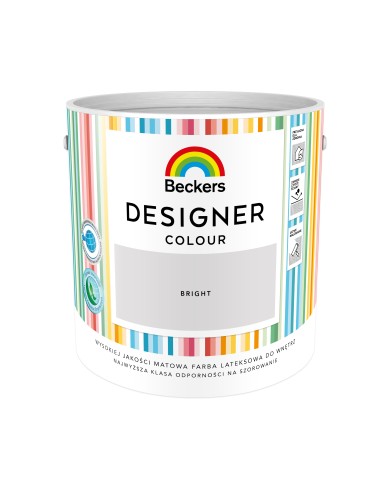 Designer Colour Bright 2,5L - Farba do wnętrz w intensywnych kolorach Designer Colour Bright 2,5L - Farba do wnętrz w intensywnych kolorach