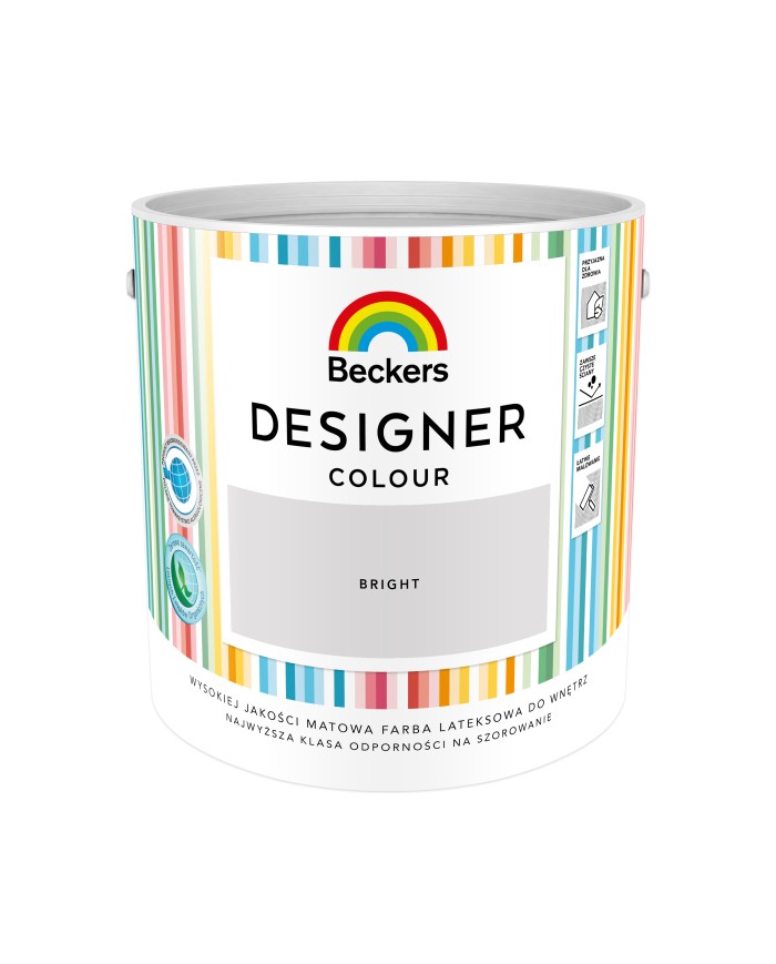 Designer Colour Bright 2,5L - Farba do wnętrz w intensywnych kolorach Designer Colour Bright 2,5L - Farba do wnętrz w intensywnych kolorach