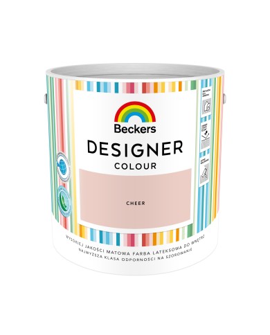 Designer Colour Cheer 2,5L - Farba do wnętrz w atrakcyjnych kolorach Designer Colour Cheer 2,5L - Farba do wnętrz w atrakcyjnych kolorach