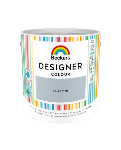 Designer Colour Follow Me 2,5L - Farba do wnętrz w najlepszej cenie Designer Colour Follow Me 2,5L - Farba do wnętrz w najlepszej cenie