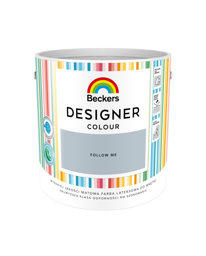 Designer Colour Follow Me 2,5L - Farba do wnętrz w najlepszej cenie Designer Colour Follow Me 2,5L - Farba do wnętrz w najlepszej cenie