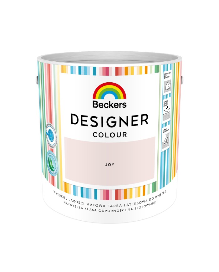 Designer Colour Joy 2,5L - Farba do wnętrz w intensywnych kolorach Designer Colour Joy 2,5L - Farba do wnętrz w intensywnych kolorach
