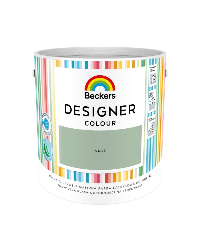 Designer Colour Sage 2,5L - Farba do wnętrz w modnym odcieniu