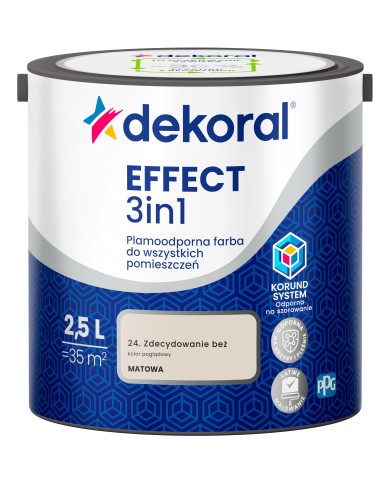 PPG DEKORAL EFFECT Beż 2,5L - Farba do wnętrz o wysokiej jakości PPG DEKORAL EFFECT Beż 2,5L - Farba do wnętrz o wysokiej jakości