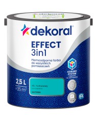PPG DEKORAL EFFECT Turkusowy 2,5L - Farba do wnętrz wysokiej jakości PPG DEKORAL EFFECT Turkusowy 2,5L - Farba do wnętrz wysokiej jakości
