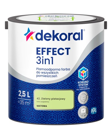 PPG DEKORAL EFFECT Zielony Pistacjowy 2,5L - Farba do wnętrz PPG DEKORAL EFFECT Zielony Pistacjowy 2,5L - Farba do wnętrz