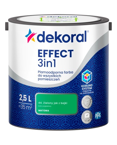 PPG DEKORAL EFFECT Zielony jak z bajki 2,5L - Farba do wnętrz PPG DEKORAL EFFECT Zielony jak z bajki 2,5L - Farba do wnętrz