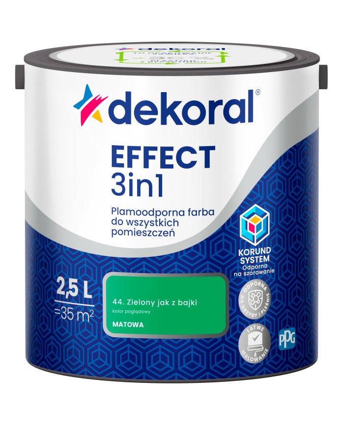 PPG DEKORAL EFFECT Zielony jak z bajki 2,5L - Farba do wnętrz