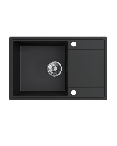 Zlew granitowy Metro 1 z ociekaczem 680x440x195, Ton Lava Stone Zlew granitowy Metro 1 z ociekaczem 680x440x195, Ton Lava Stone