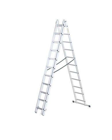 Drabest Drabina aluminiowa 3x11 - wielofunkcyjna, 150kg Drabest Drabina aluminiowa 3x11 - wielofunkcyjna, 150kg