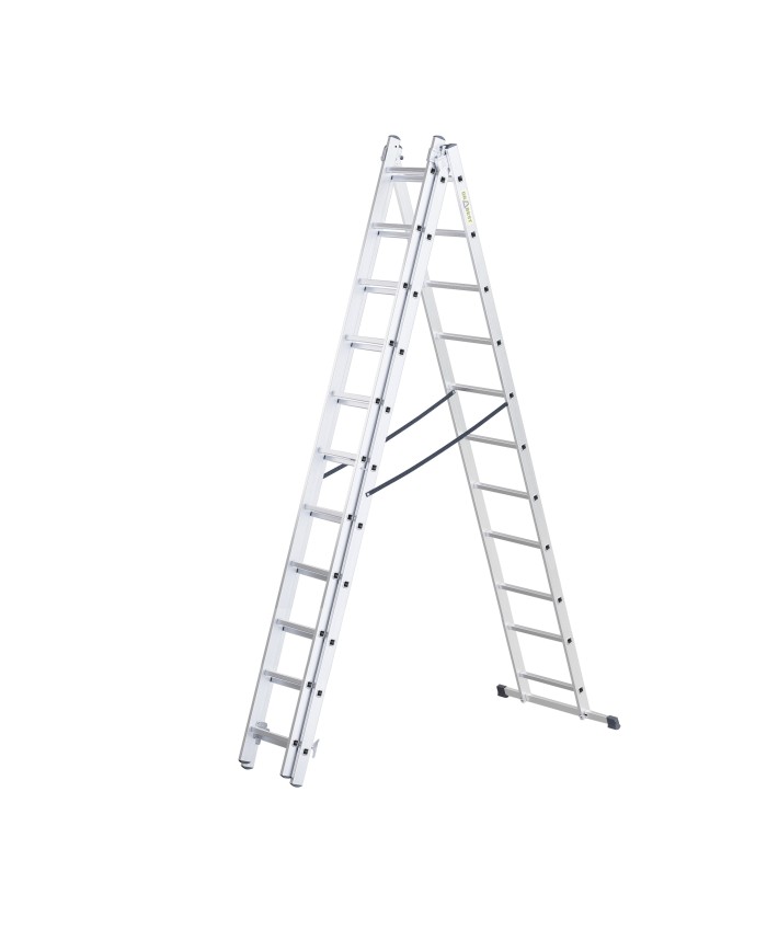 Drabest Drabina aluminiowa 3x11 - wielofunkcyjna, 150kg Drabest Drabina aluminiowa 3x11 - wielofunkcyjna, 150kg