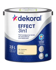PPG DEKORAL EFFECT Kremowy 2,5L - Farba do wnętrz wysokiej jakości PPG DEKORAL EFFECT Kremowy 2,5L - Farba do wnętrz wysokiej jakości